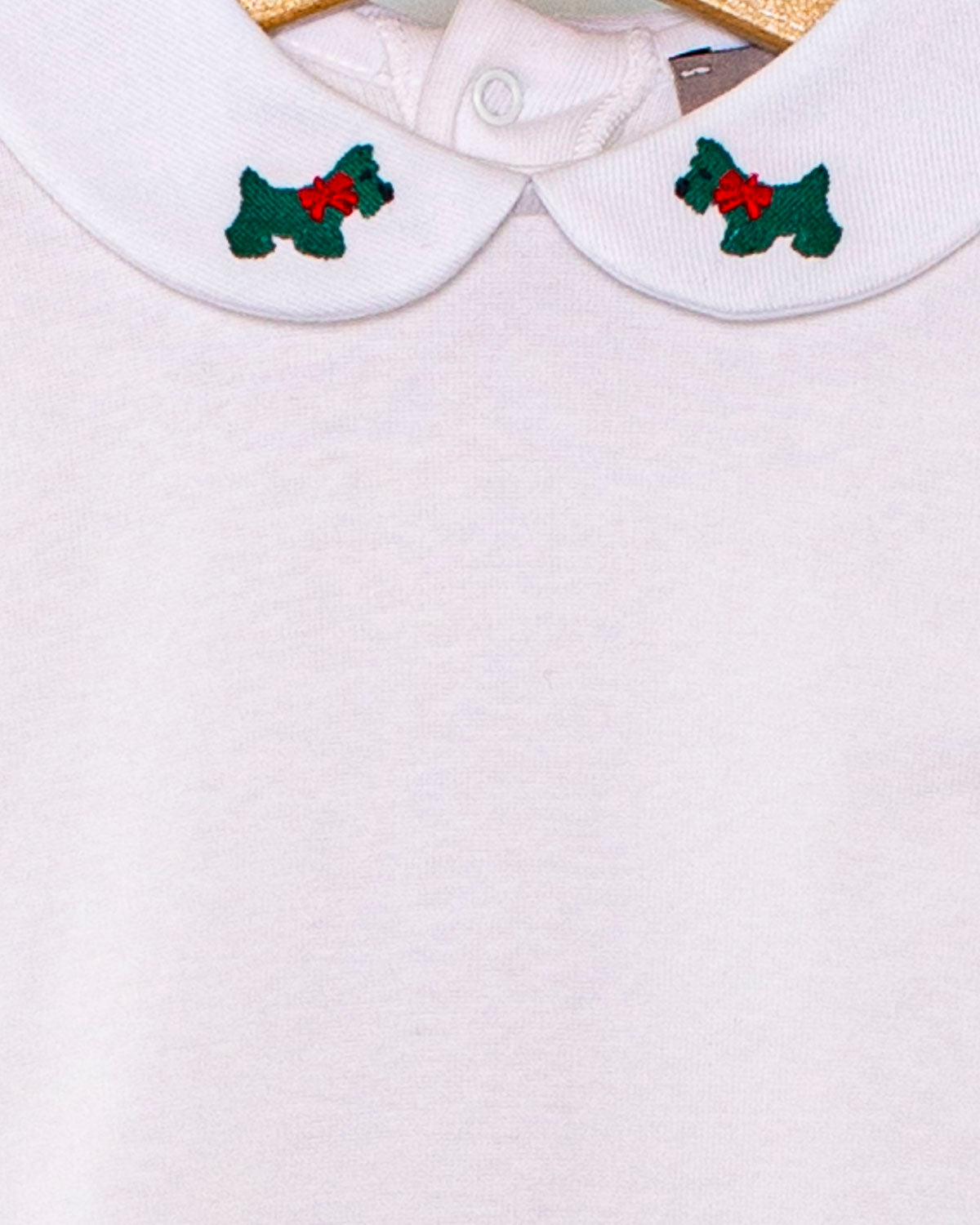 Onesie Italian Embroidered Scotty Green